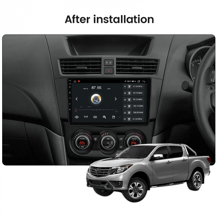 Navigatie Mazda BT50 2011-2020 Android 14 , 4GB RAM , Procesor Quad Core , Wireless Carplay si Android auto , Display HD Touchscreen, Wi-Fi , Bluetooth, USB [4]