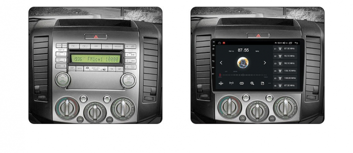 Navigatie Mazda BT50 si Ford Ranger din 2006 - 2012, Rezolutie 2K, Display QLED 9.5 inch, 4GB RAM si 64GB ROM, Android, Procesor Octacore, Slot sim 4G, Sunet DSP, Wireless Carplay si Android Auto, Cam [4]