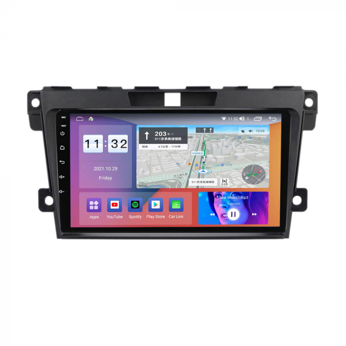 Navigatie Mazda CX 7 ( 2008-2015 ) , Android , Display 9 inch , 2GB RAM +32 GB ROM , Internet , 4G , Aplicatii , Waze , Wi Fi , Usb , Bluetooth , Mirrorlink [1]