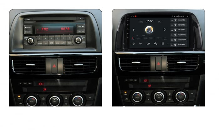 Navigatie Mazda CX5 din 2011-2017 , Android 14 , 4GB RAM , Procesor Quad Core , Wireless Carplay si Android auto , Display HD Touchscreen, Wi-Fi , Bluetooth, USB [4]