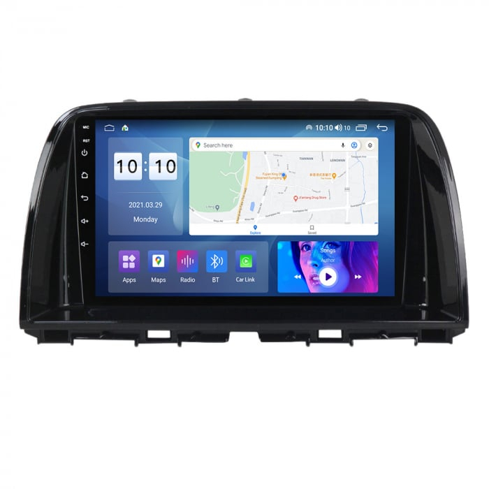 Navigatie Mazda CX5 din 2011-2017 , Android 14 , 4GB RAM , Procesor Quad Core , Wireless Carplay si Android auto , Display HD Touchscreen, Wi-Fi , Bluetooth, USB [1]