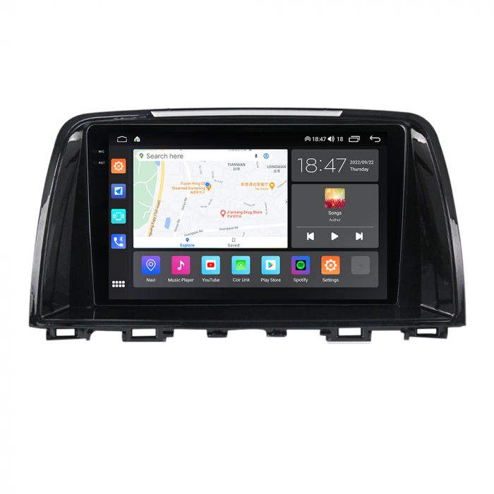 Navigatie Mazda CX5 din 2011-2017, NAVIGPS, Rezolutie 2K, Display QLED 9.5 inch, 4GB RAM si 64GB ROM, Android, Procesor Octacore, Slot sim 4G, Sunet DSP, Wireless Carplay si Android Auto, Camera Marsa [4]