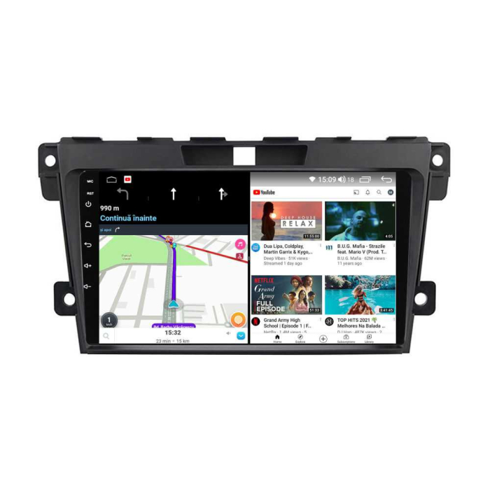Navigatie Mazda CX7 din 2008-2015 , Android 14 , 4GB RAM , Procesor Quad Core , Wireless Carplay si Android auto , Display HD Touchscreen, Wi-Fi , Bluetooth, USB [2]