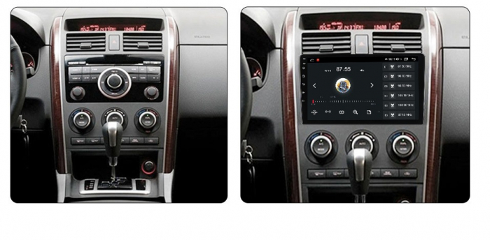Navigatie Mazda CX9 din 2006 - 2016, 8GB RAM si 128GB ROM, Ecran QLED 9 inch, Android 14, Procesor Octacore, Slot sim 4G, Sunet DSP, Wireless Carplay si Android Auto, Camera Marsarier [2]