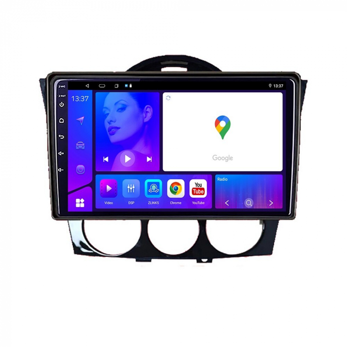 Navigatie Mazda RX8 din 2008-2021 Android 14 , 4GB RAM , Procesor Quad Core , Wireless Carplay si Android auto , Display HD Touchscreen, Wi-Fi , Bluetooth, USB [2]