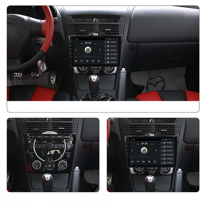 Navigatie Mazda RX8 din 2008-2021, Rezolutie 2K, Display QLED 9.5 inch, 4GB RAM si 64GB ROM, Android, Procesor Octacore, Slot sim 4G, Sunet DSP, Wireless Carplay si Android Auto, Camera Marsarier, USB [4]