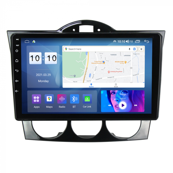 Navigatie Mazda RX8 din 2008-2021, Rezolutie 2K, Display QLED 9.5 inch, 4GB RAM si 64GB ROM, Android, Procesor Octacore, Slot sim 4G, Sunet DSP, Wireless Carplay si Android Auto, Camera Marsarier, USB [2]