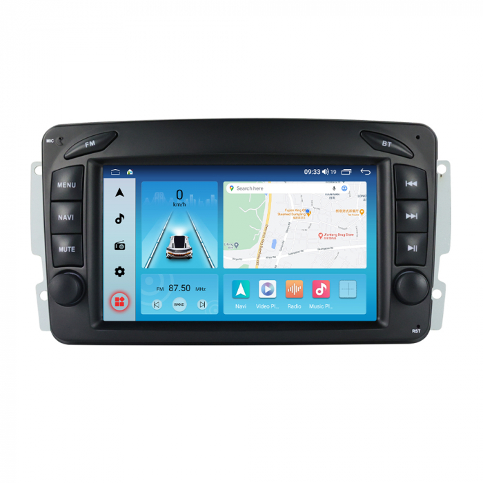 Navigatie Mercedes C Clas W203 W209 Vito Viano Vaneo CLK, 4GB RAM si 64GB ROM , Wireless Carplay si Android Auto, [3]