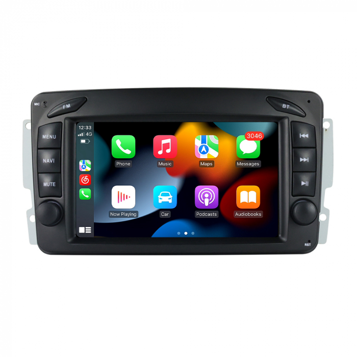 Navigatie Mercedes C Clas W203 W209 Vito Viano Vaneo CLK, 4GB RAM si 64GB ROM , Wireless Carplay si Android Auto, [5]