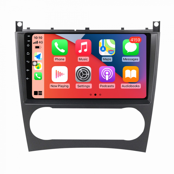 Navigatie Mercedes C Class W203 CLK W209 din 2000-2005, Android 14, Wireless Carplay si Android Auto, 2GB RAM si 32GB ROM, Display IPS 9 inch, Camera Marsarier, Internet, Aplicatii, Wi Fi, Usb, Blueto [4]