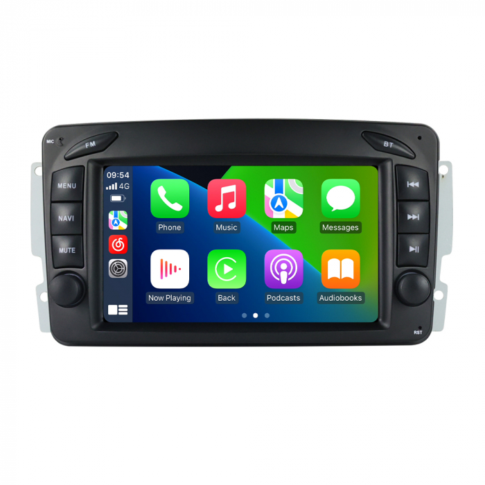 Navigatie Mercedes C Class W203 Vaneo Vito Viano , Wireless Carplay si Android 14, Auto, 2GB RAM si 32GB ROM [3]