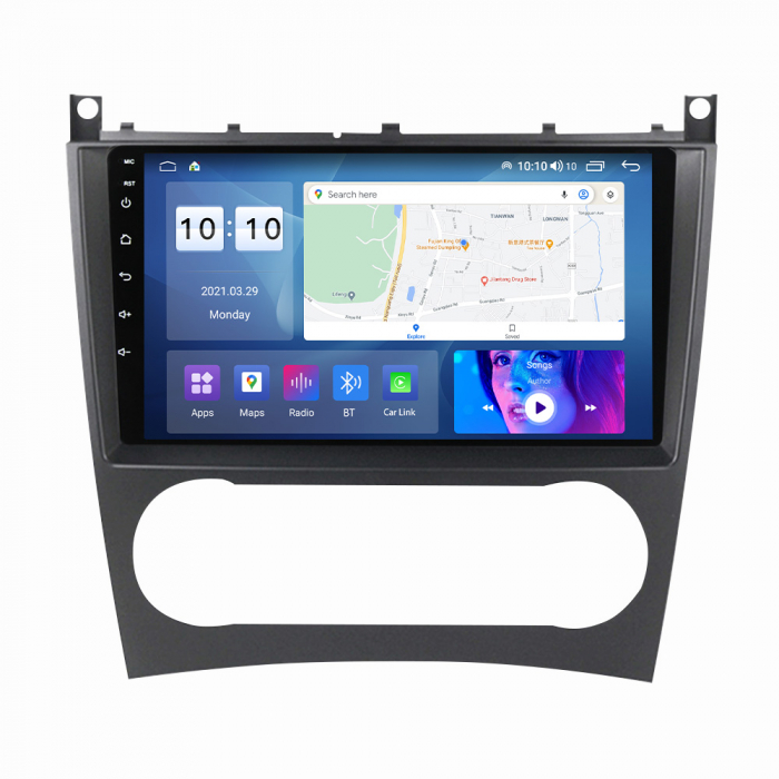 Navigatie Mercedes C Class W203 W209 Facelift din 2004-201 Android 14 , 1GB RAM Carplay [2]