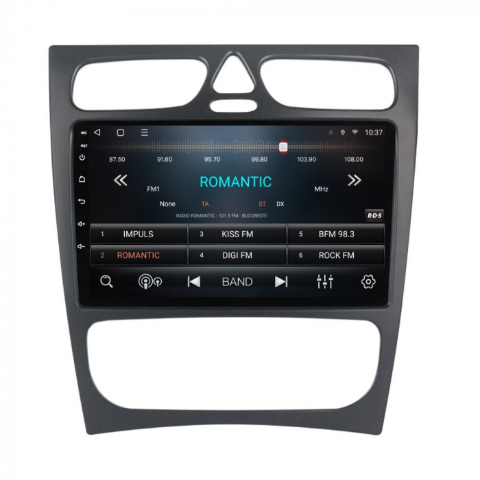 Navigatie Mercedes C Class W203 W209 Facelift din 2004-2011 Android 14 , 4GB RAM , Procesor Quad Core , Wireless Carplay si Android auto , Display HD Touchscreen, Wi-Fi , Bluetooth, USB [3]