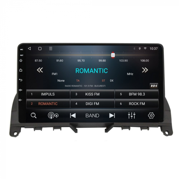 Navigatie Mercedes C Class W204 Android 14 , 4GB RAM , Procesor Quad Core , Wireless Carplay si Android auto , Display HD Touchscreen, Wi-Fi , Bluetooth, USB [3]