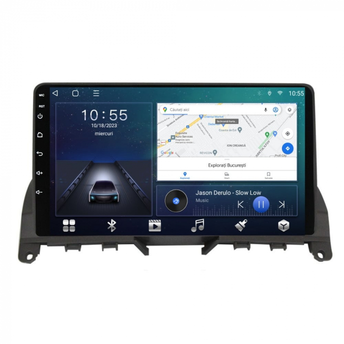 Navigatie Mercedes C Class W204 Android 14 , 4GB RAM , Procesor Quad Core , Wireless Carplay si Android auto , Display HD Touchscreen, Wi-Fi , Bluetooth, USB [2]