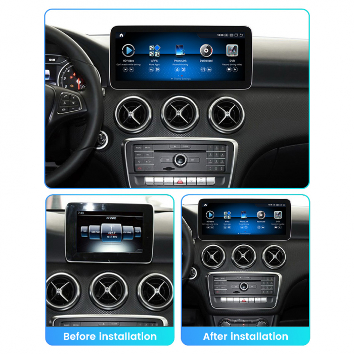 Navigatie Mercedes CLA GLA A CLASS din 2011-2015 Display 12.5 inch 4GB RAM [2]