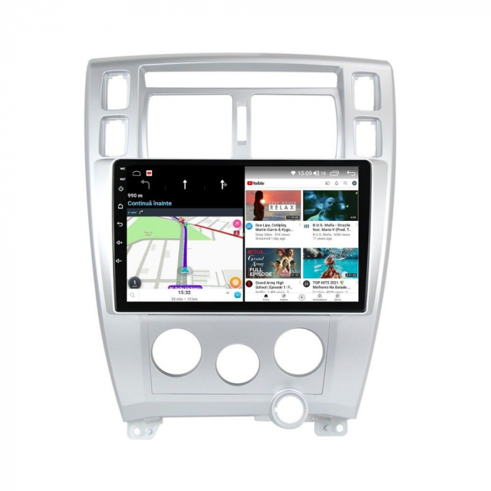 Navigatie Mercedes Clasa C W203 Facelift si CLC din 2004 - 2011 Android 14 , 4GB RAM , Procesor Quad Core , Wireless Carplay si Android auto , Display HD Touchscreen, Wi-Fi , Bluetooth, USB [4]