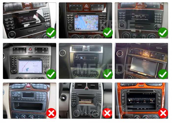 Navigatie Mercedes Clasa C W203 Facelift si CLC din 2004 - 2011, Android 14, 2GB RAM si 32GB ROM, Display IPS 9 inch, Camera Marsarier, Internet, Aplicatii, Wi Fi, Usb, Bluetooth [2]