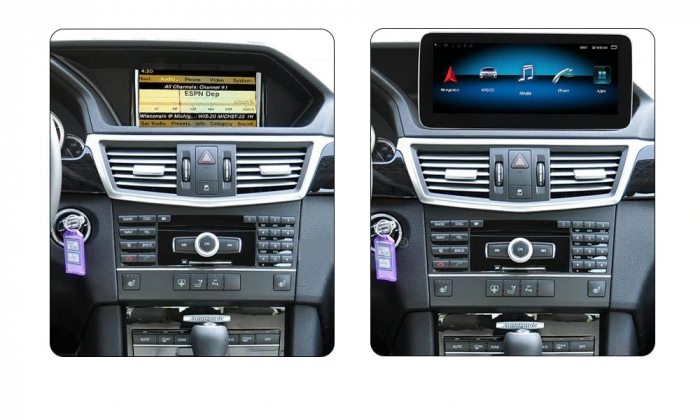 Navigatie Mercedes Clasa E W212 din 2009 - 2017 , 8 GB RAM si 128 GB ROM, Slot Sim 4G, Procesor Octa Core, Carplay, Sunet DSP, Android, Aplicatii, Usb, Wi Fi, Bluetooth [6]