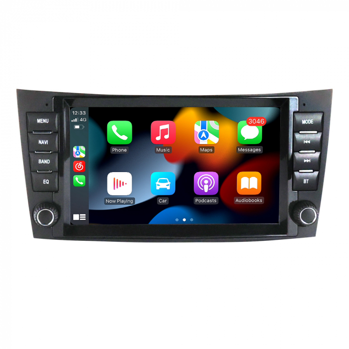 Navigatie Mercedes E class W211 CLS W219, 4 GB RAM si 64 GB ROM, Slot Sim 4G, Procesor Octa Core, Carplay, Sunet DSP, Android, Aplicatii, Usb, Wi Fi, Bluetooth [2]