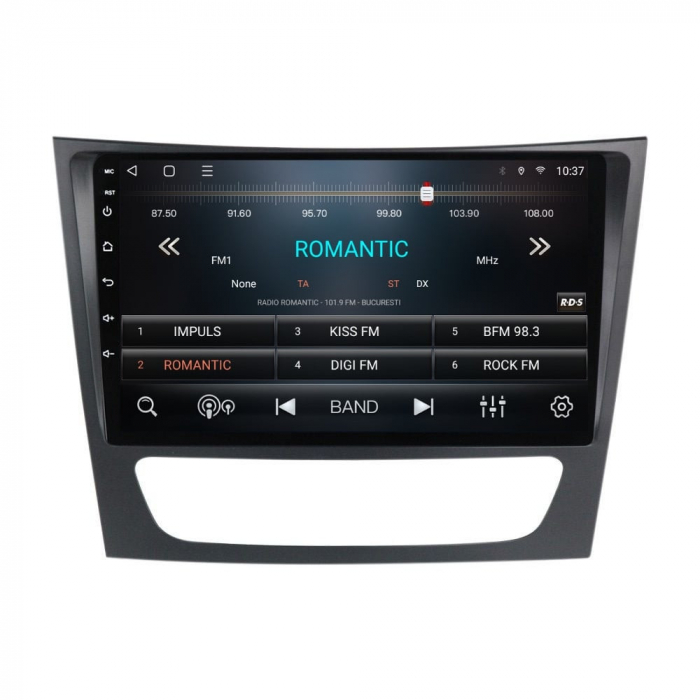 Navigatie Mercedes E Class W211 CLS W219 din 2002-2010 Android 14 , 4GB RAM , Procesor Quad Core , Wireless Carplay si Android auto , Display HD Touchscreen, Wi-Fi , Bluetooth, USB [3]