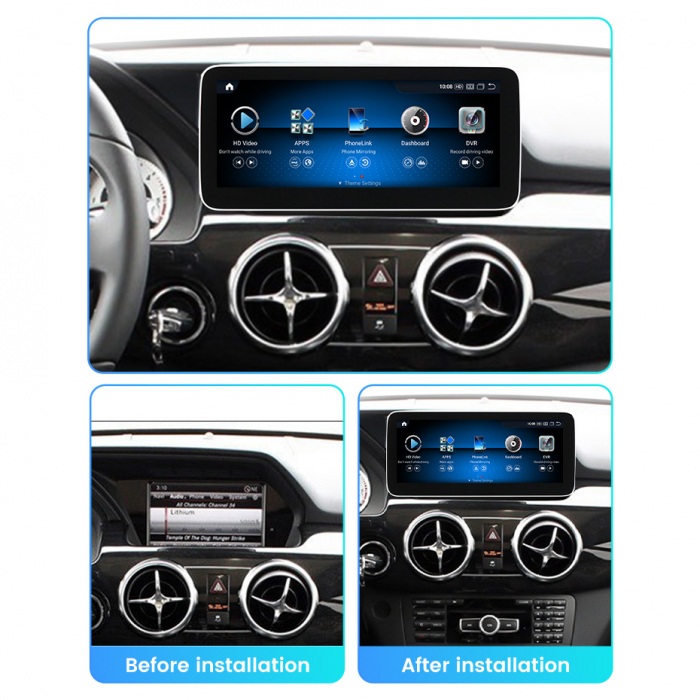 Navigatie Mercedes GLK din 2008-2015 Display 12.5 inch 4GB RAM [2]