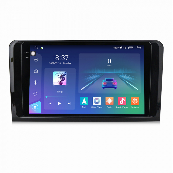 Navigatie Mercedes ML GL W164 din 2005-2012, Rezolutie 2K, Ecran QLED 9.5 inch, 8GB RAM si 128GB ROM, Android, Procesor Octacore, Slot sim 4G, Sunet DSP, Wireless Carplay [1]
