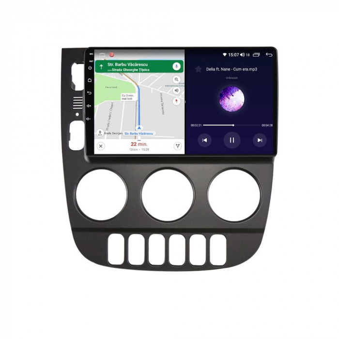Navigatie Mercedes ML W163 din 1997-2005 Android 14 , 4GB RAM , Procesor Quad Core , Wireless Carplay si Android auto , Display HD Touchscreen, Wi-Fi , Bluetooth, USB [4]