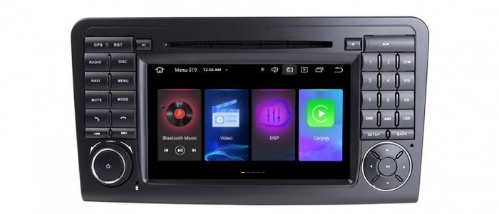 Navigatie Mercedes ML W164 GL X164 ( 2005 - 2012) , DVD PLAYER , Android 10 , 2GB RAM + 16GB ROM , Internet , 4G , Aplicatii , Waze , Wi Fi , Usb , Bluetooth , Mirrorlink [1]