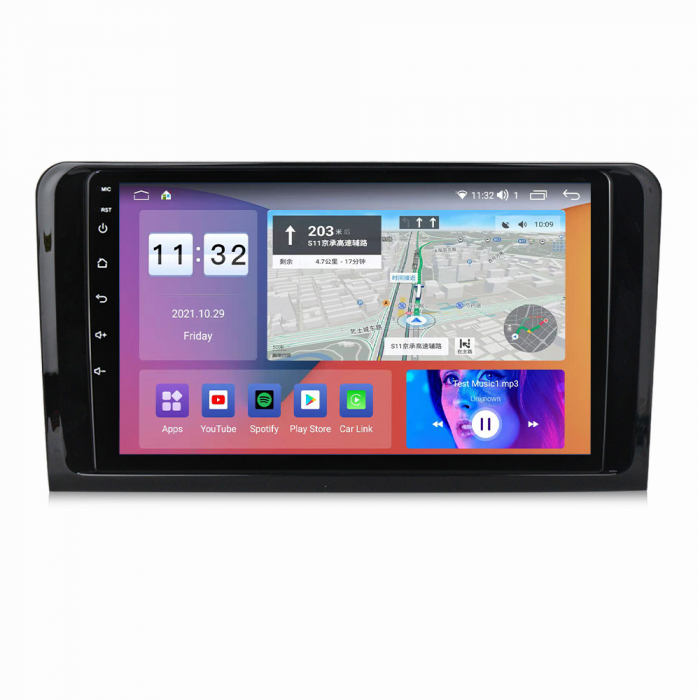 Navigatie Mercedes ML W164 GL X164 ( 2005 - 2012) Android 14, 2GB RAM si 32GB ROM, Display IPS 9 inch, Camera Marsarier, Internet, Aplicatii, Wi Fi, Usb, Bluetooth [2]