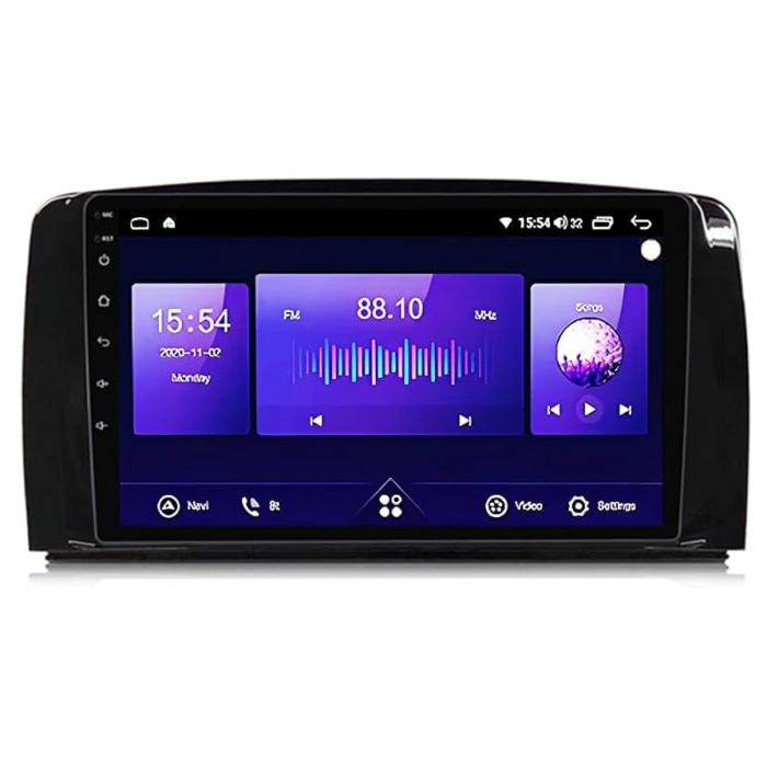 Navigatie Mercedes R Class W251 din 2005-2017 Android 14 , 4GB RAM , Procesor Quad Core , Wireless Carplay si Android auto , Display HD Touchscreen, Wi-Fi , Bluetooth, USB [3]