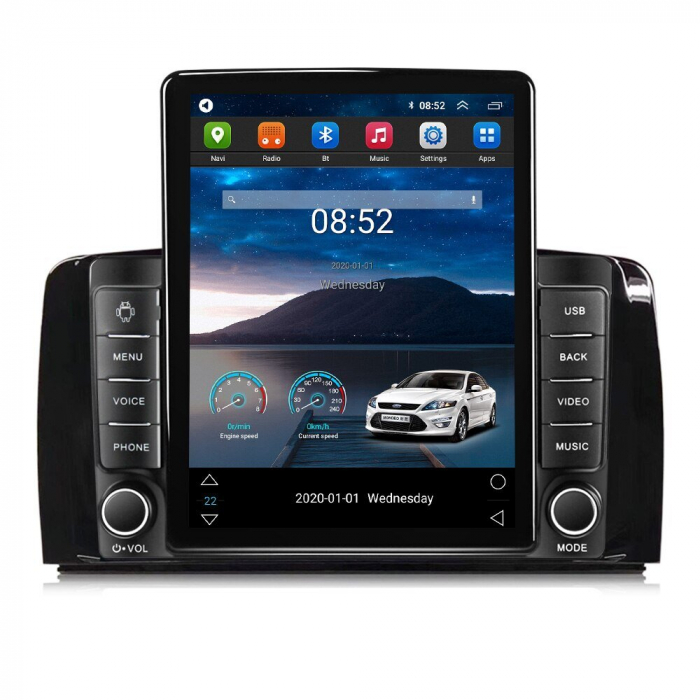 Navigatie Mercedes R Class W251 din 2005-2017, Display TESLA 9.5 inch, 2GB RAM si 32GB ROM, Wireless Carplay si Android Auto, Procesor Octacore, Slot sim 4G, Sunet DSP, Camera Marsarier, Bluetooth, US [2]