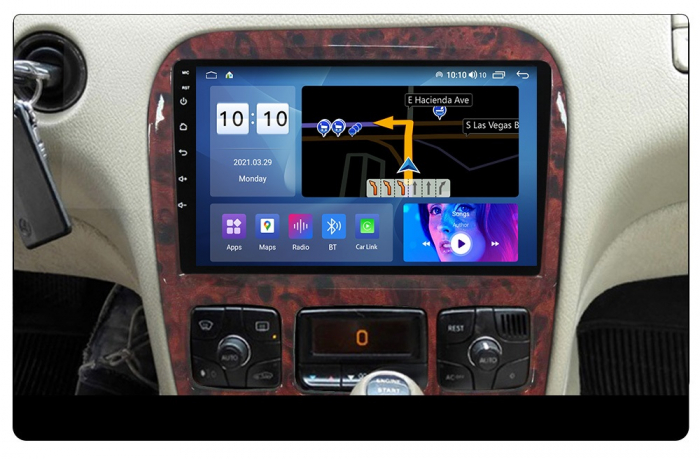 Navigatie Mercedes S Class W220 din 1998-2005, Android 14 , 4GB RAM, Octacore, Slot Sim 4G, DSP, GPS, Wi-FI, Carplay, Android Auto, USB, Bluetooth, Waze, Touchscreen, 9 inch [3]