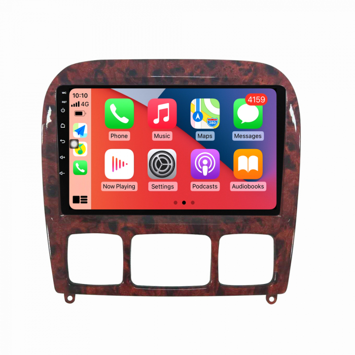 Navigatie Mercedes S Class W220 din 1998 - 2005, 8GB RAM si 128GB ROM, Ecran QLED 9 inch, Android 14 Procesor Octacore, Slot sim 4G, Sunet DSP, Wireless Carplay si Android Auto, Camera Marsarier [4]