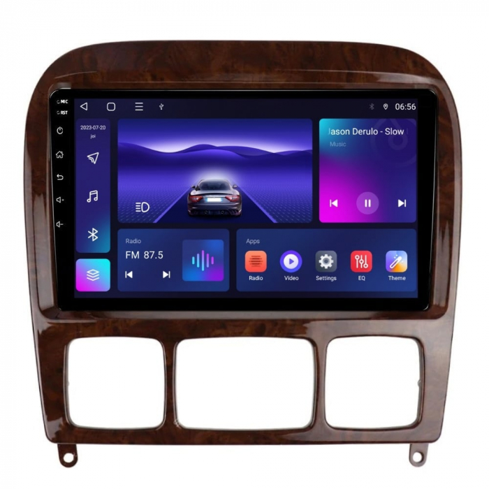Navigatie Mercedes S Class W220 din 1998-2005 Android 14 , 4GB RAM , Procesor Quad Core , Wireless Carplay si Android auto , Display HD Touchscreen, Wi-Fi , Bluetooth, USB [1]