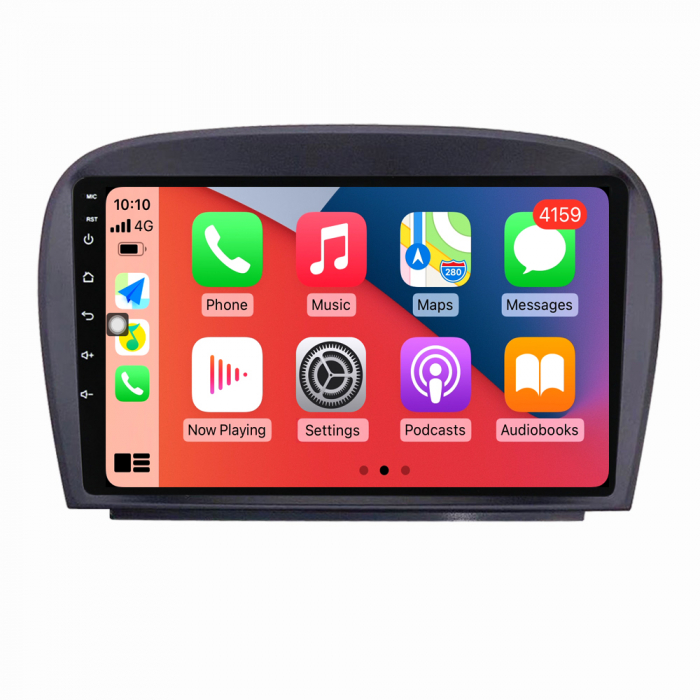 Navigatie Mercedes SL R230 SL350 SL500 SL55 SL600 SL65 din 2001 - 2011, 4GB RAM si 64GB ROM, Ecran QLED 9 inch, Android 14, Procesor Octacore, Slot sim 4G, Sunet DSP, Wireless Carplay si Android Auto, [3]