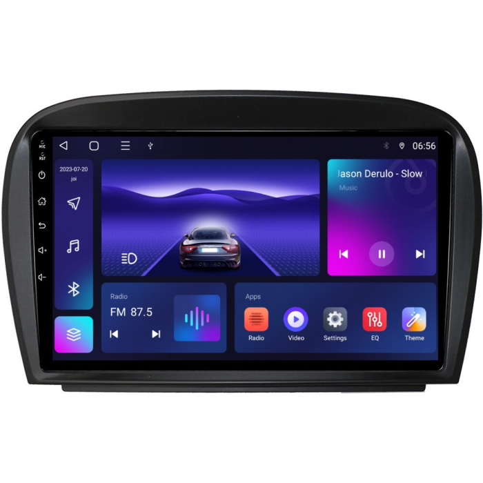 Navigatie Mercedes SL R230 SL350 SL500 SL55 SL600 SL65 din 2001 - 2011, 8GB RAM si 128GB ROM, Ecran QLED 9 inch, Android 14, Procesor Octacore, Slot sim 4G, Sunet DSP, Wireless Carplay si Android Auto [2]