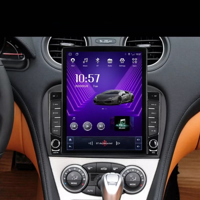 Navigatie Mercedes SL R230 SL350 SL500 SL55 SL600 SL65 din 2001-2011, Display TESLA 9.5 inch, 2GB RAM si 32GB ROM, Wireless Carplay si Android Auto, Procesor Octacore, Slot sim 4G, Sunet DSP, Camera M [2]