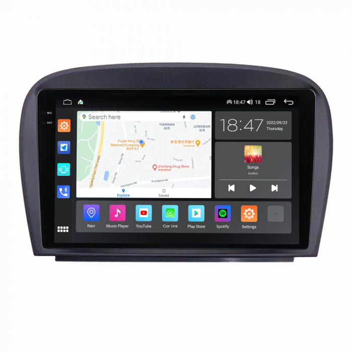 Navigatie Mercedes SL R230 SL350 SL500 SL55 SL600 SL65 din 2001-2011, Rezolutie 2K, Ecran QLED 9.5 inch, 8GB RAM si 128GB ROM, Android, Procesor Octacore [3]