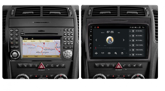 Navigatie Mercedes SLK R171 ( 2004 - 2011 ) 4 GB RAM si 64 GB ROM, Slot Sim 4G, Procesor Octa Core, Carplay, Sunet DSP, Android, Aplicatii, Usb, Wi Fi, Bluetooth [4]