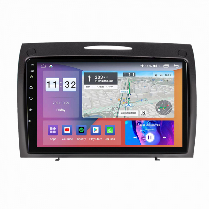 Navigatie Mercedes SLK R171 din 2004 - 2011, 8GB RAM si 128GB ROM, Ecran QLED 9 inch, Android 14, Procesor Octacore, Slot sim 4G, Sunet DSP, Wireless Carplay si Android Auto, Camera Marsarier [3]