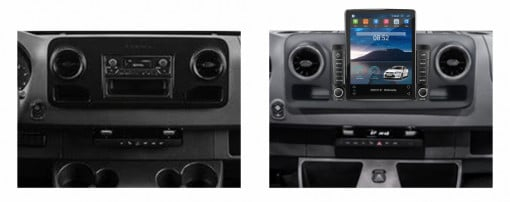 Navigatie MERCEDES SPRINTER 2018 - 2024 Display TESLA 9.5 inch, 2GB RAM si 32GB ROM, Wireless Carplay si Android Auto, Procesor Octacore, Slot sim 4G, Sunet DSP, Camera Marsarier, Bluetooth, USB [4]