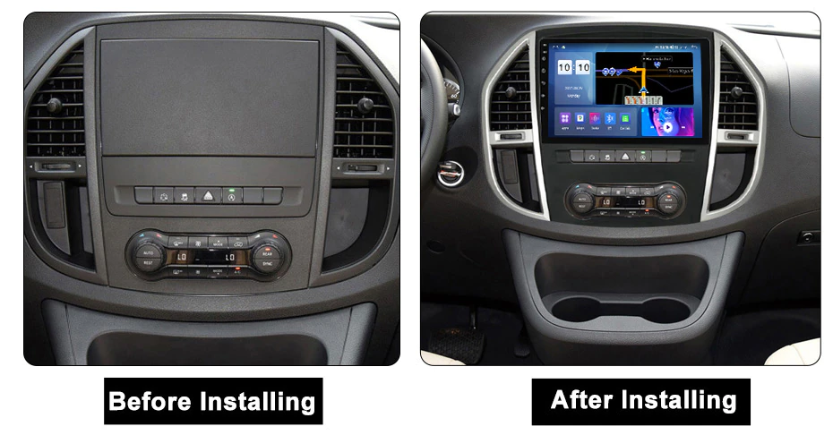Navigatie Mercedes Vito ( 2014 - 2020 ) Android 14 , 1GB RAM Carplay [2]