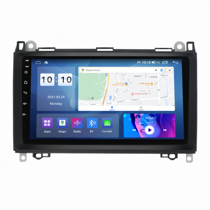 Navigatie Mercedes Vito din 2014-2020, Android 14, Wireless Carplay si Android Auto, 2GB RAM si 32GB ROM, Display IPS 9 inch, Camera Marsarier, Internet, Aplicatii, Wi Fi, Usb, Bluetooth [3]
