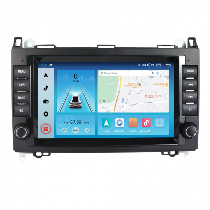 Navigatie Mercedes Vito Sprinter Viano A B Class VW Crafter, 4 GB RAM si 64 GB ROM, Slot Sim 4G, Procesor Octa Core, Carplay, Sunet DSP, Android, Aplicatii, Usb, Wi Fi, Bluetooth [3]