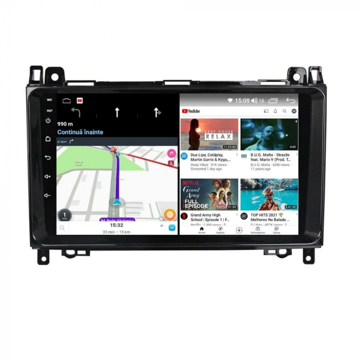 Navigatie Mercedes Vito Sprinter Viano A B Class VW Crafter Android 14 , 4GB RAM , Procesor Quad Core , Wireless Carplay si Android auto , Display HD Touchscreen, Wi-Fi , Bluetooth, USB [5]