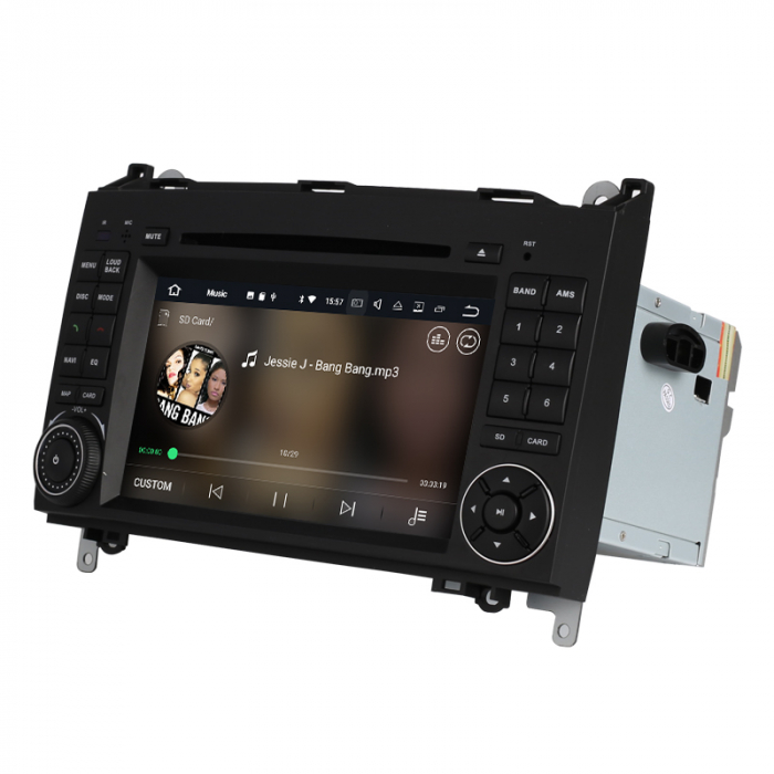 SECOND HAND Navigatie Mercedes Vito Sprinter Viano A B Class VW Crafter , DVD PLAYER , Android 14 , 2 GB RAM + 16GB ROM , Internet , 4G , Aplicatii , Waze , Wi Fi , Usb , Bluetooth , Mirrorlink [2]