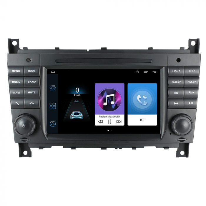 Navigatie Mercedes W203 W209 C Class C180 C200 CLK200 C230, 4 GB RAM si 64 GB ROM, Slot Sim 4G, Procesor Octa Core, Carplay integrat, Procesor Sunet Digital DSP, Android, Aplicatii, Usb, Wi Fi, Blueto [3]