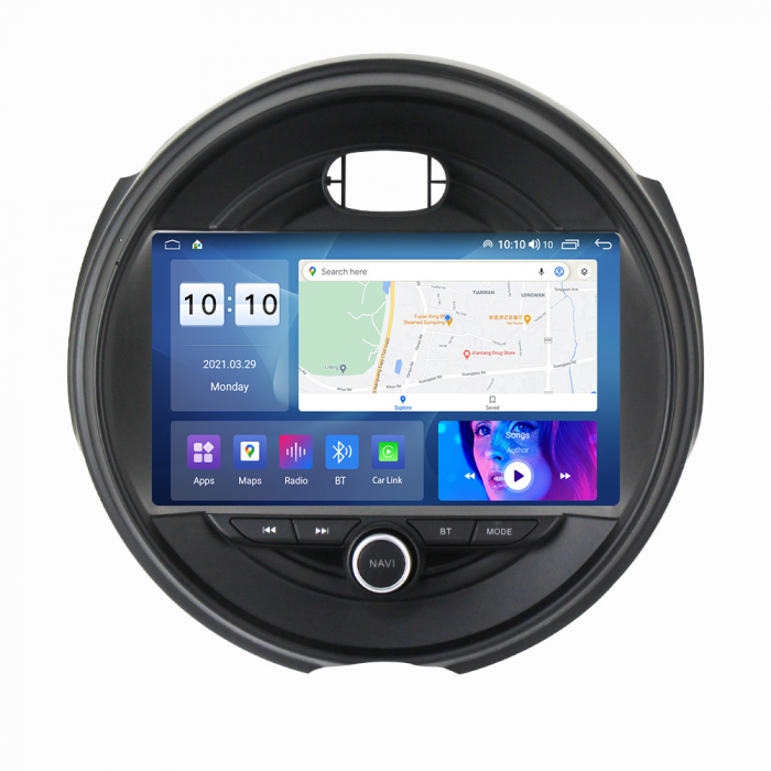 Navigatie Mini Cooper ( 2014 - 2020 ) 4 GB RAM si 64 GB ROM, Slot Sim 4G, Procesor Octa Core, Carplay, Sunet DSP, Android, Aplicatii, Usb, Wi Fi, Bluetooth [1]