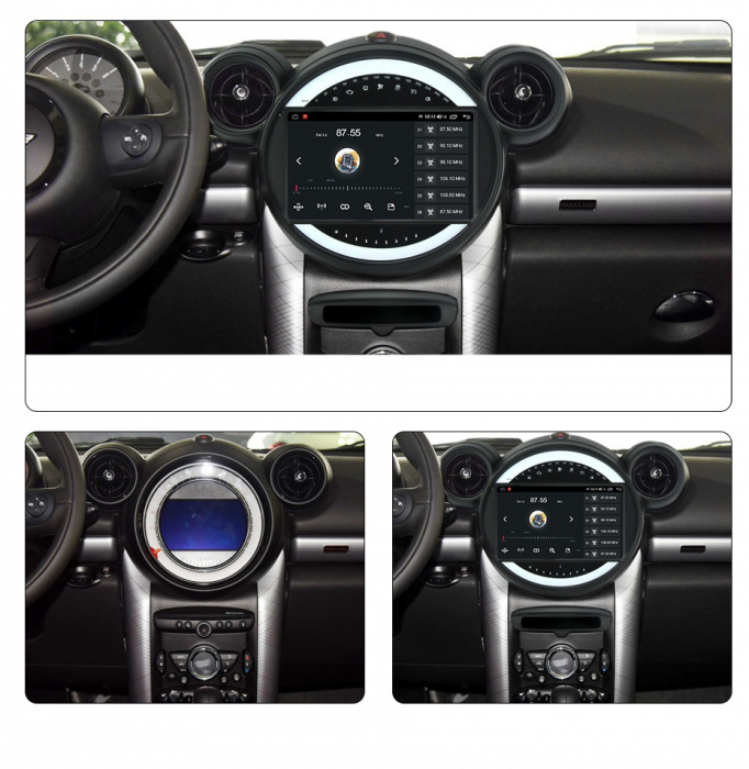 Navigatie Mini Cooper Countryman din 2007-2014,  Android 14 , 4GB RAM, Octacore, Slot Sim 4G, DSP, GPS, Wi-FI, Carplay, Android Auto, USB, Bluetooth, Waze, Touchscreen, 9 inch [3]
